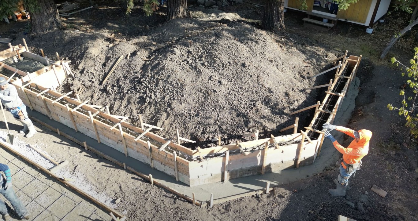 Concrete flatwork formwork and rebar preparation in St. George, UT
